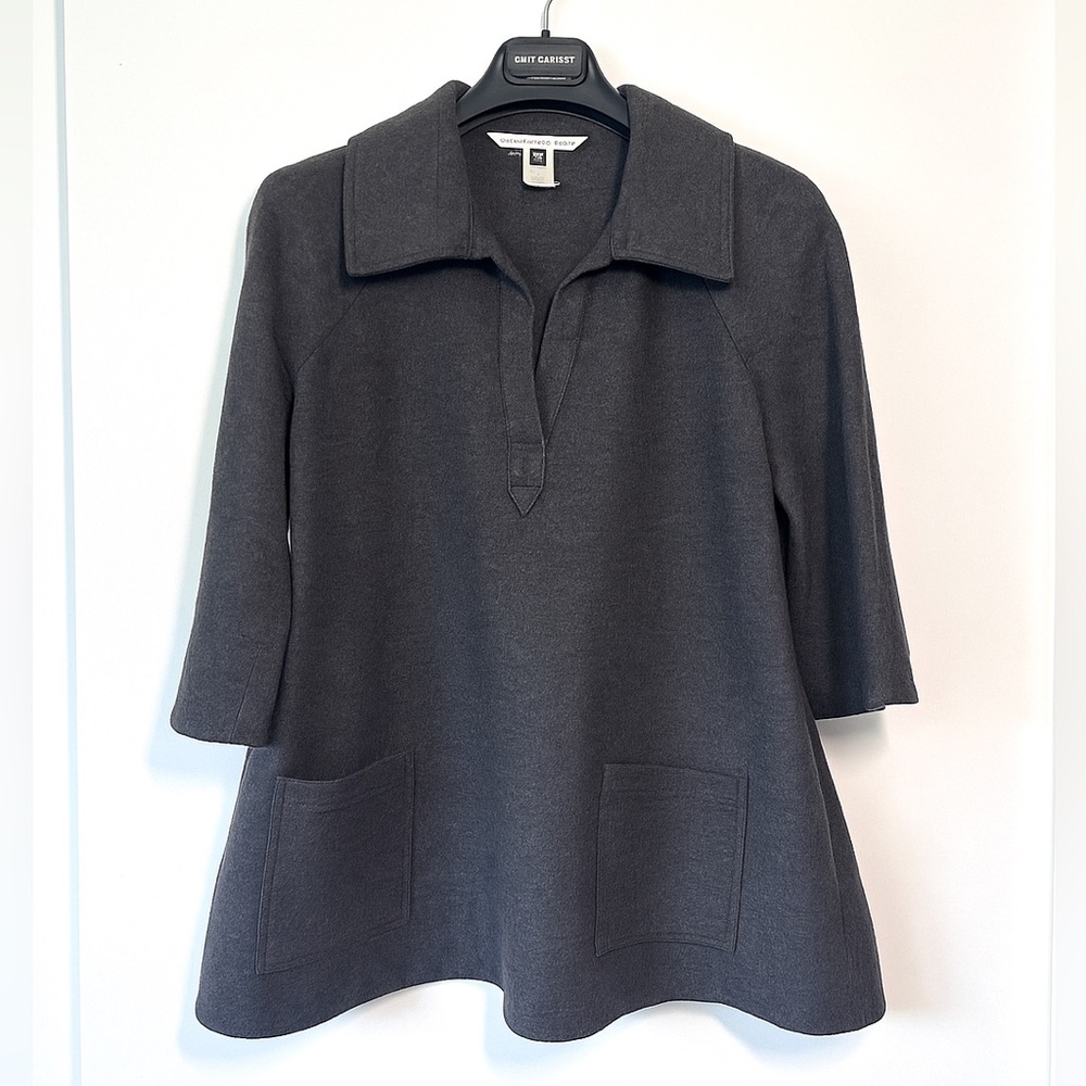 🩶🩶 Diane von Furstenberg Wool Tunic Top – Size 4
